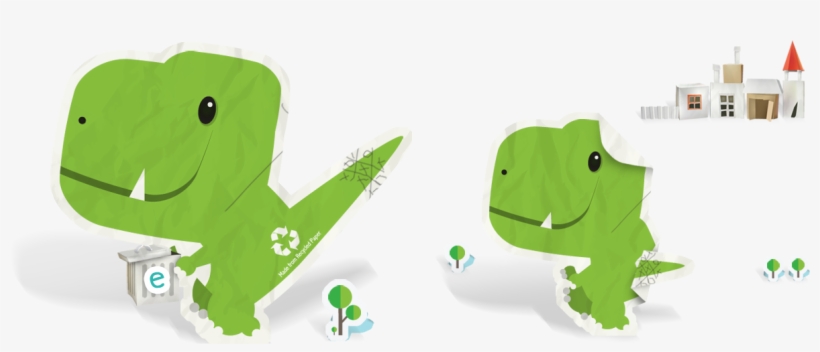 Brand Mascot Design Illustration Dinosaur Scrap Paper - Design, transparent png download