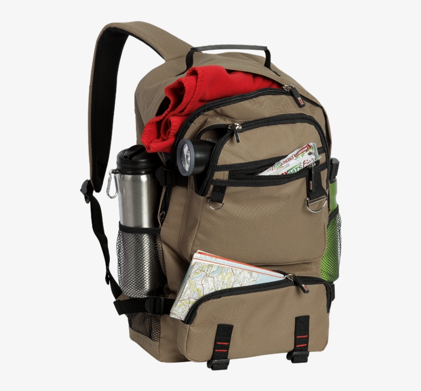 Survival Backpack Png Free Download - Eco Survival Backpack - Khaki, transparent png download