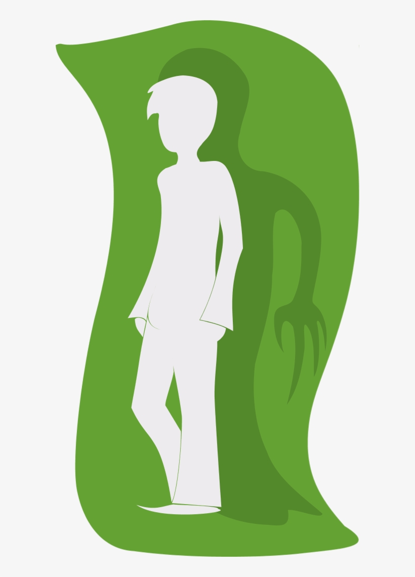 Large Man In Brush Stroke - Clip Art, transparent png download