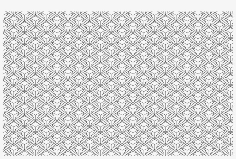 Clipart Infinite Stairs To Nowhere Seamless Pattern - Monochrome, transparent png download