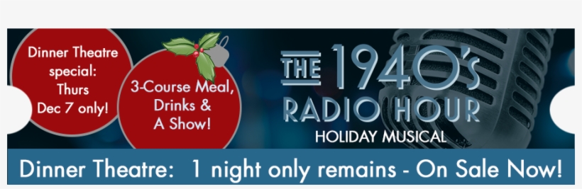 1940s Radio On Sale Now Slider Dinner Theatre - Us Boulogne, transparent png download