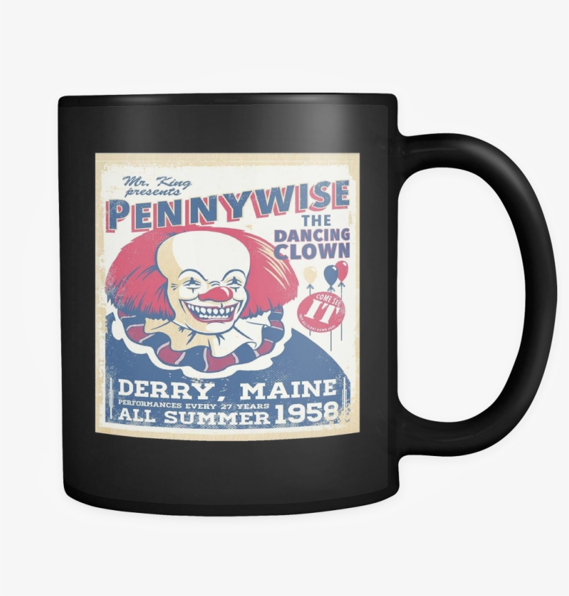 Pennywise Mug, We All Float, Stephen King It, Everything - Dancing Clown T-shirt, transparent png download