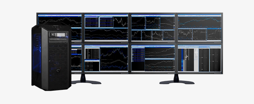 Trading Computers - 8 Screen Trading Computer, transparent png download