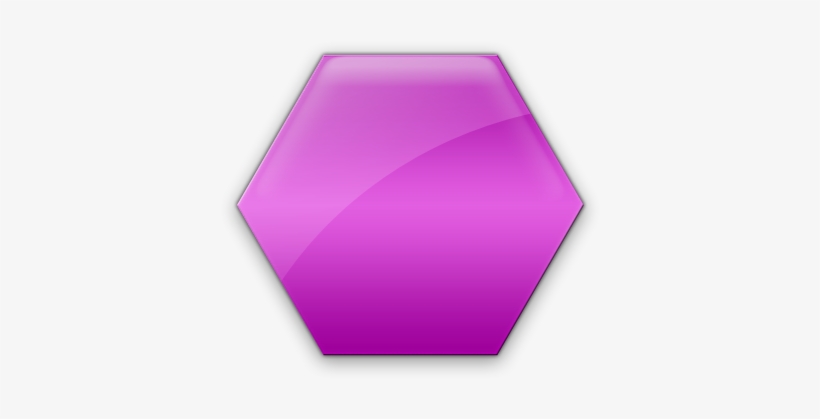 Clipart Black And White Stock Hexagon Clipart Pink - Purple Hexagon Transparent Background, transparent png download