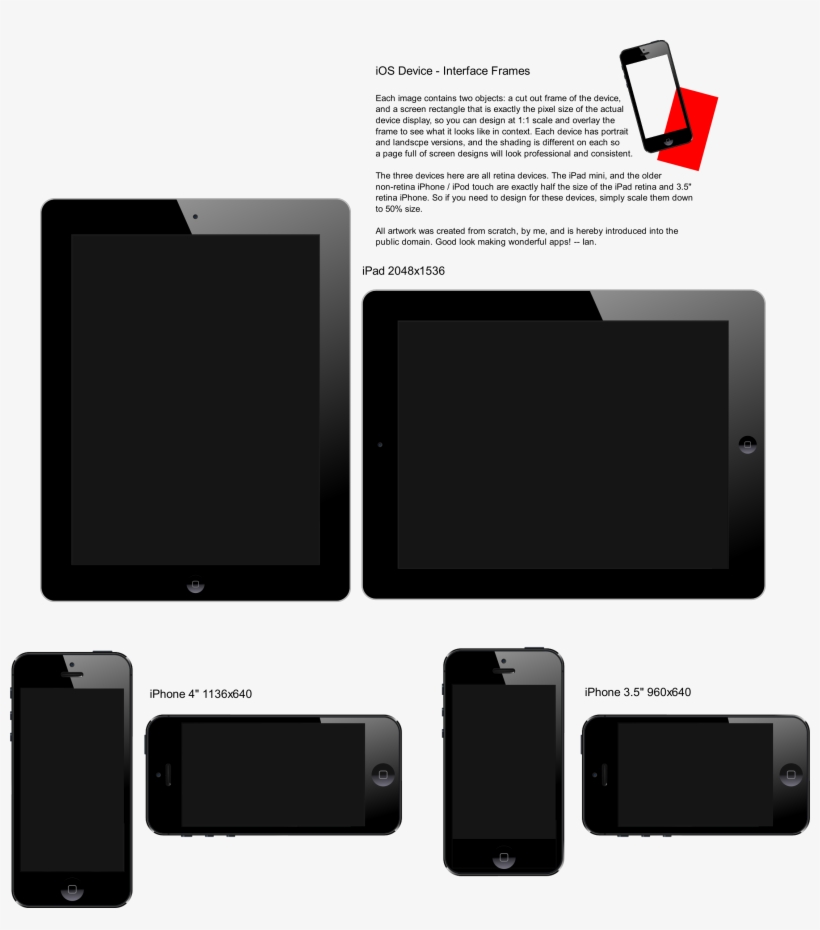 Ios Devices Interface Frames Big Image Png - Interface Frame Png, transparent png download