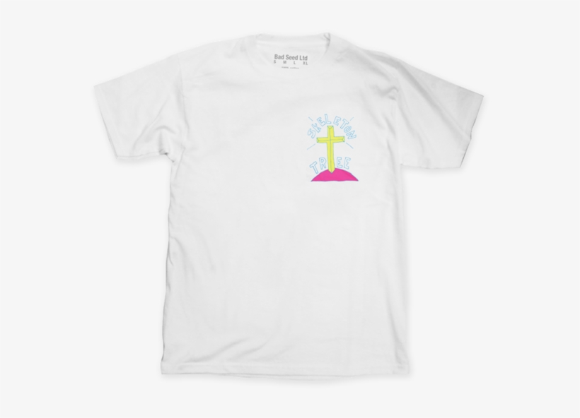 Skeleton Tree Chest Emblem T-shirt - Active Shirt, transparent png download