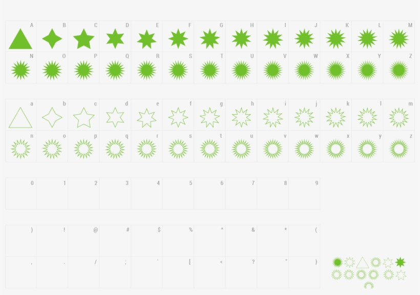 Font Estrellas Tfb Preview - Earring, transparent png download