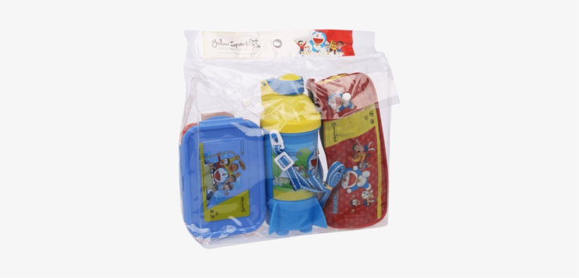 Unisex Doraemon Tiffin Box, Water Bottle And Pencil - Water, transparent png download