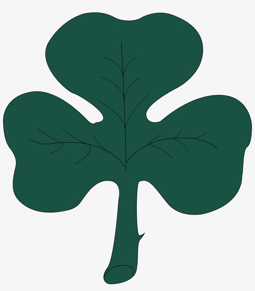 Free Clipart Of A St Paddy's Day 4 Leaf Clover Shamrock - Jpg Clipart, transparent png download
