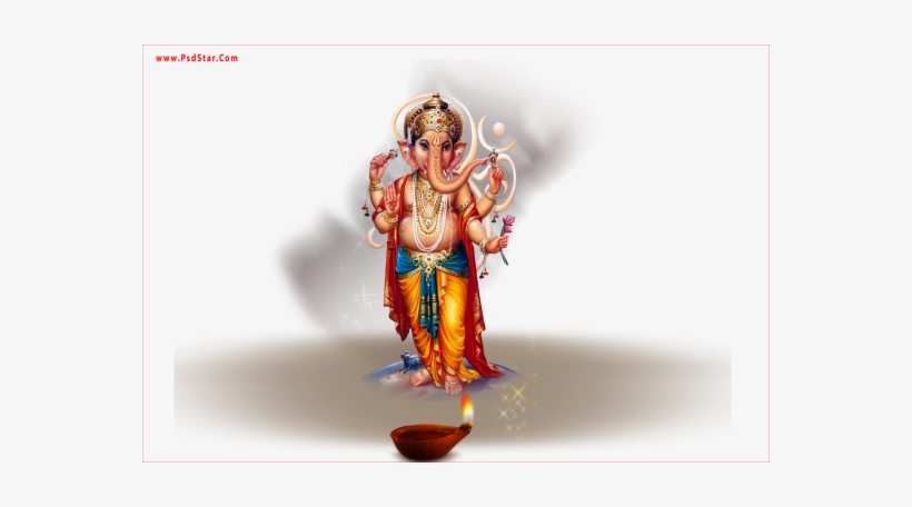 God Ganesh Standling Bless Photo, transparent png download