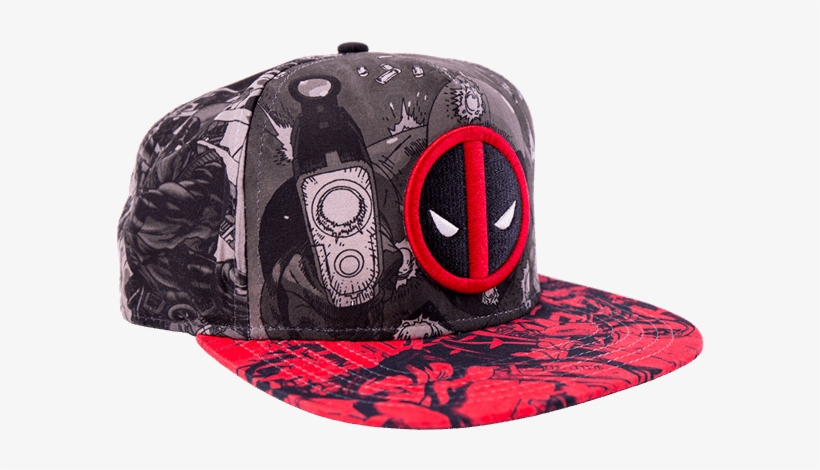 Men's Deadpool Sublimination Hat, Multicolor, transparent png download