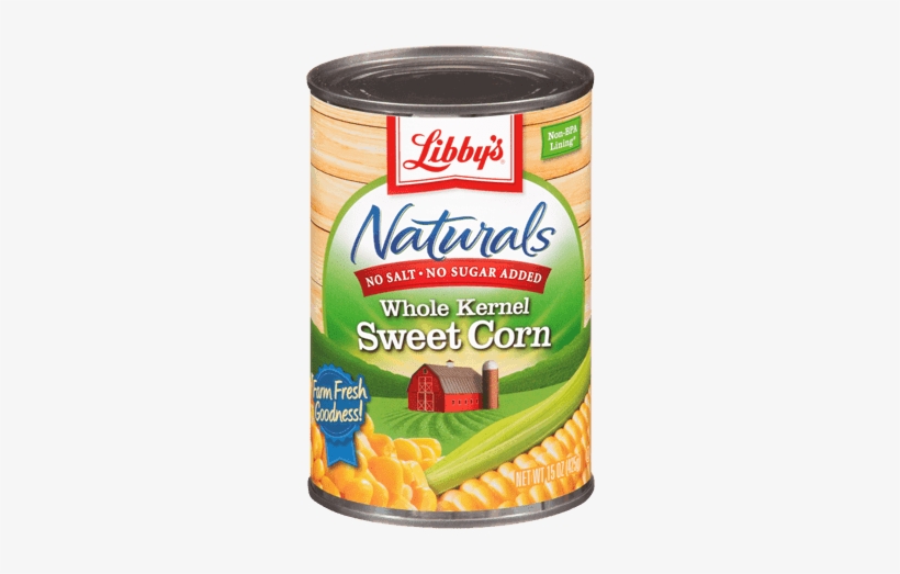Naturals Whole Kernel Sweet Corn - Libby's Whole Kernel Sweet Corn 8.5 Oz. Can., transparent png download