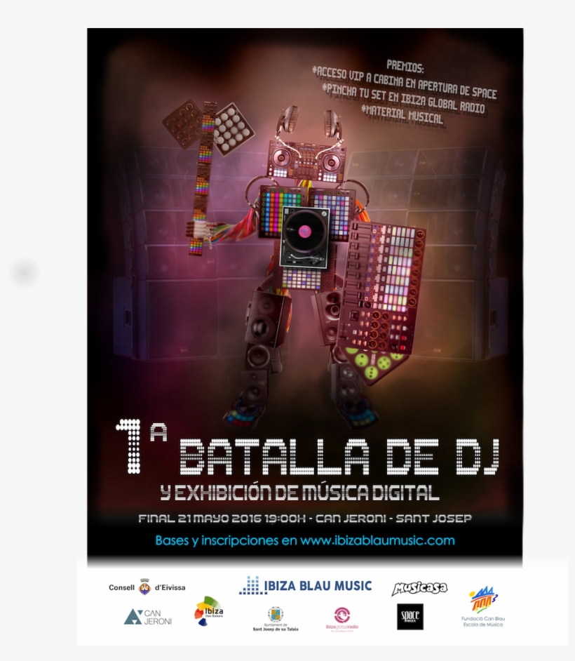 Can Blau Organizes The First Battle Of Djs - Ibiza Blau Music, transparent png download