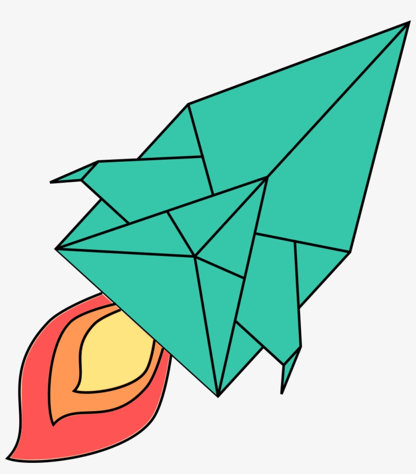 Origami Spaceship - Paper, transparent png download