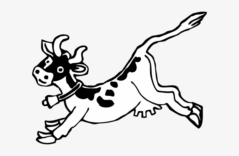 Jumping Cow Svg Clip Arts 600 X 455 Px, transparent png download
