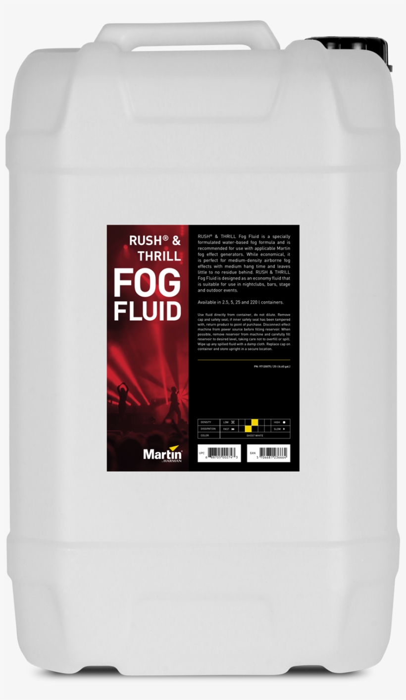 Rush & Thrill Fog Fluid - Martin Rush & Thrill Fog Fluid, transparent png download