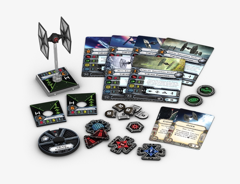Tie/fo Fighter Expansion Pack Contents - Fantasy Flight Games First Order - Tie/fo Fighter Expansion, transparent png download
