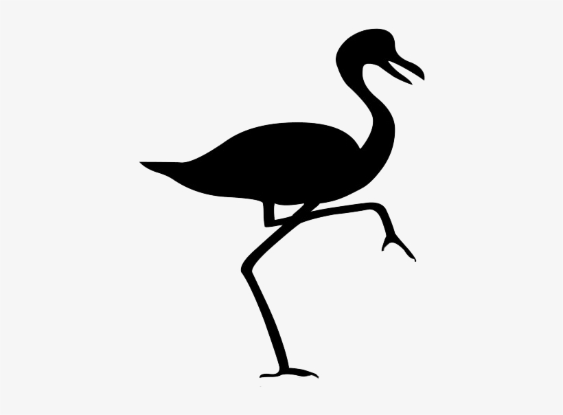 Bird Silhouette Flamingo - Silueta De Un Pajaro, transparent png download