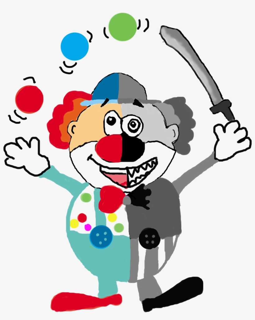 Clown - Drawing, transparent png download