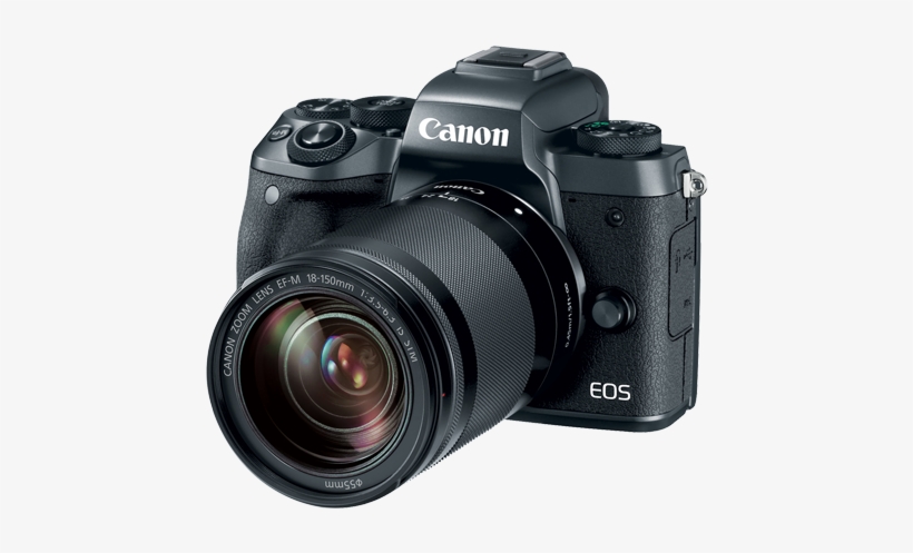 Eos M5 Efm 18 150mm Is Stm 3q - Canon Eos M5 With 18-150mm Lens, transparent png download