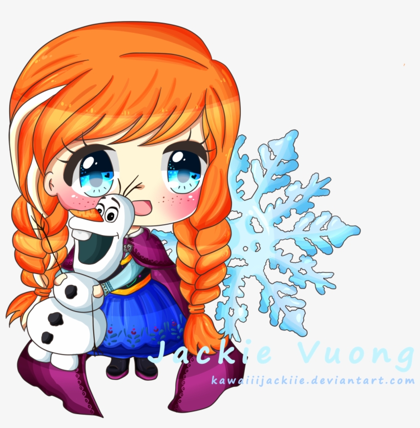 Anna And Olaf - Anna, transparent png download