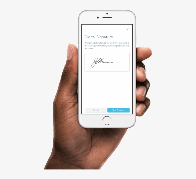 Shootproof Client Signing Contract On Phone - Facebook Live, transparent png download
