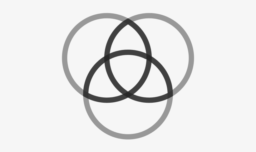 The Triquetra Or “tripod Of Life” Is Formed From A - Vesica Piscis, transparent png download
