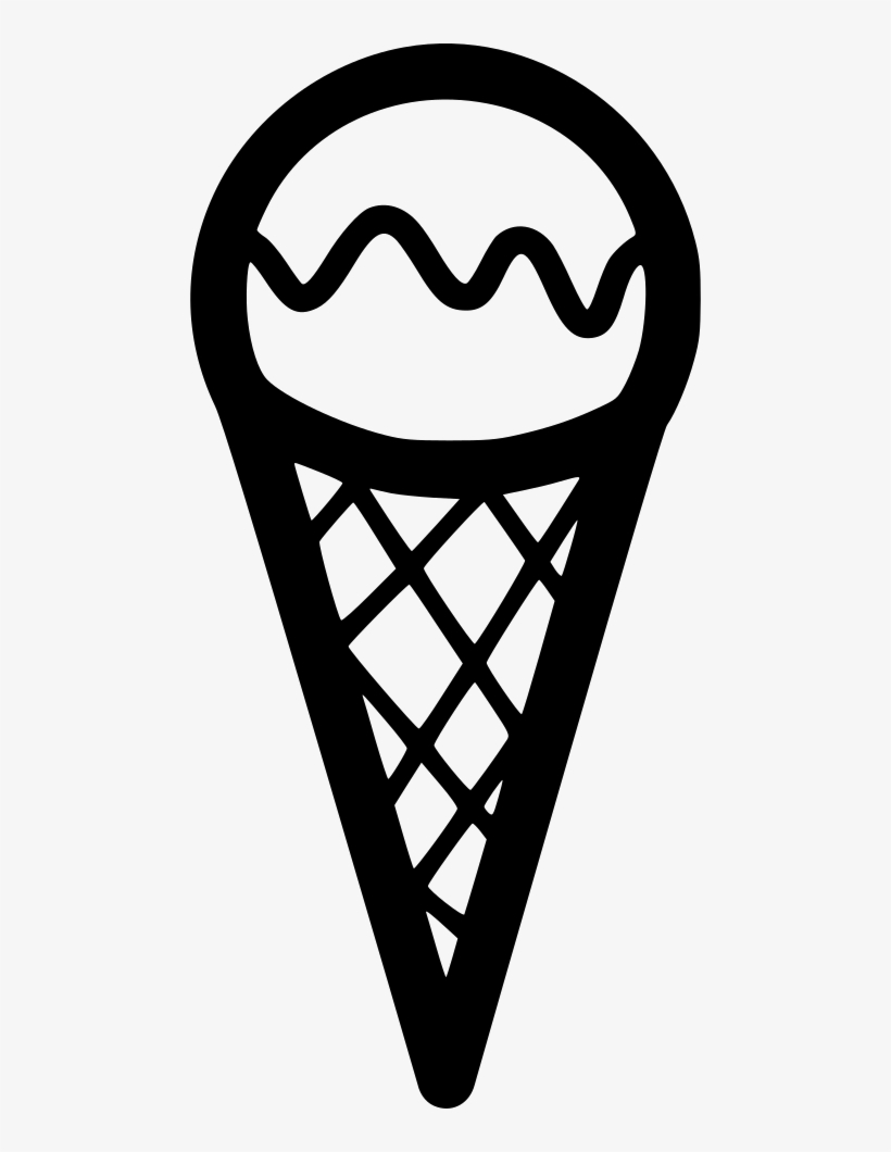 Ice Cream Cone Comments - Coloring Book, transparent png download