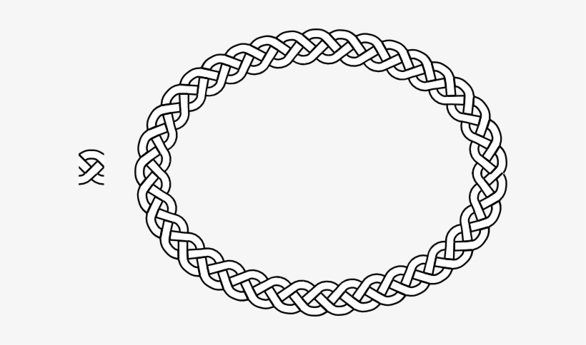 Clipart Royalty Free Clip Art Borders Plait Border - Oval Border, transparent png download
