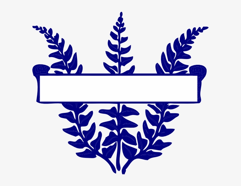 Blue Fern Scroll Png Images, transparent png download