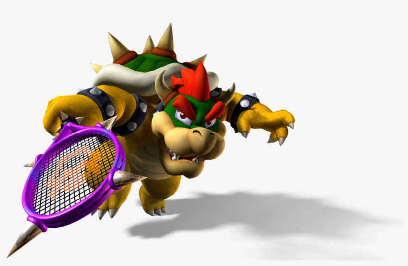 Bowser Mpt Artwork - Bowser Tennis Amiibo Card For Mario Sports Superstars, transparent png download