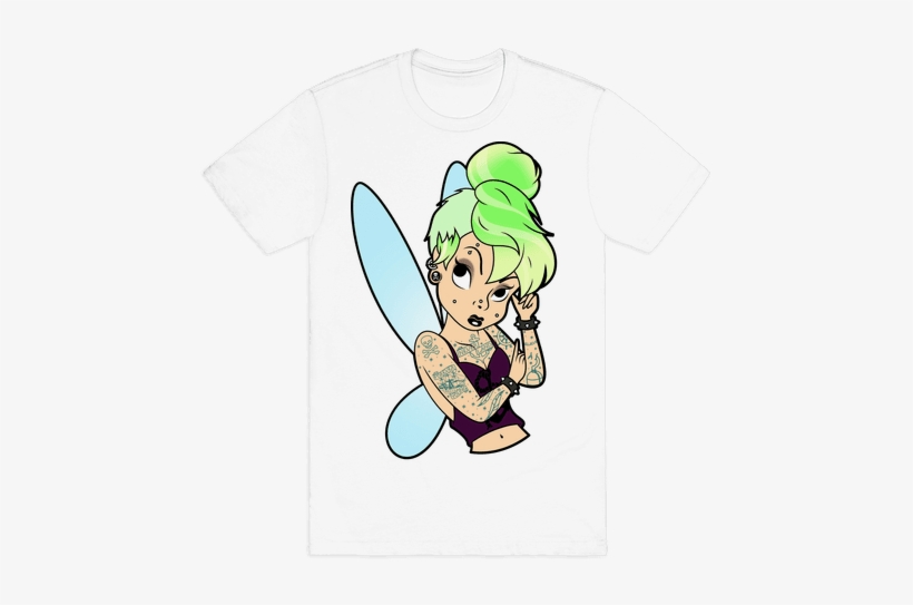 Punk Tinkerbell Mens T-shirt - Jojo Bizzare Adveture T Shirt, transparent png download