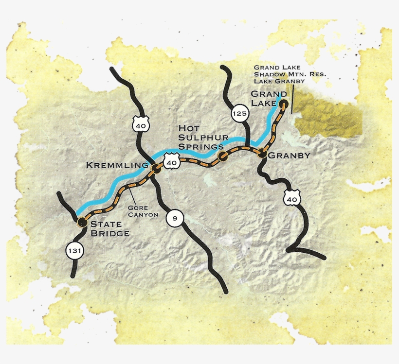 Grand Lake Colorado River Headwaters - Headwaters Of The Colorado River, transparent png download