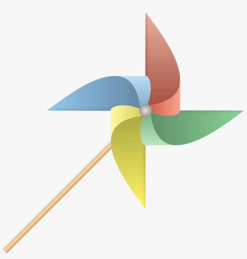 Colourful Pinwheel - Cata Vento Em Png, transparent png download
