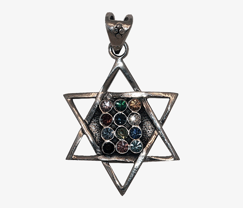 Sterling Silver Star Of David/hoshen Pendant - Star Of David, transparent png download