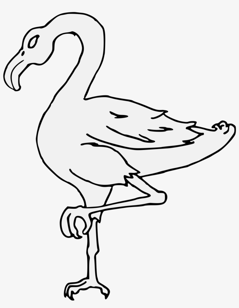 Details, Png - Traceable Image Of Flamingo, transparent png download