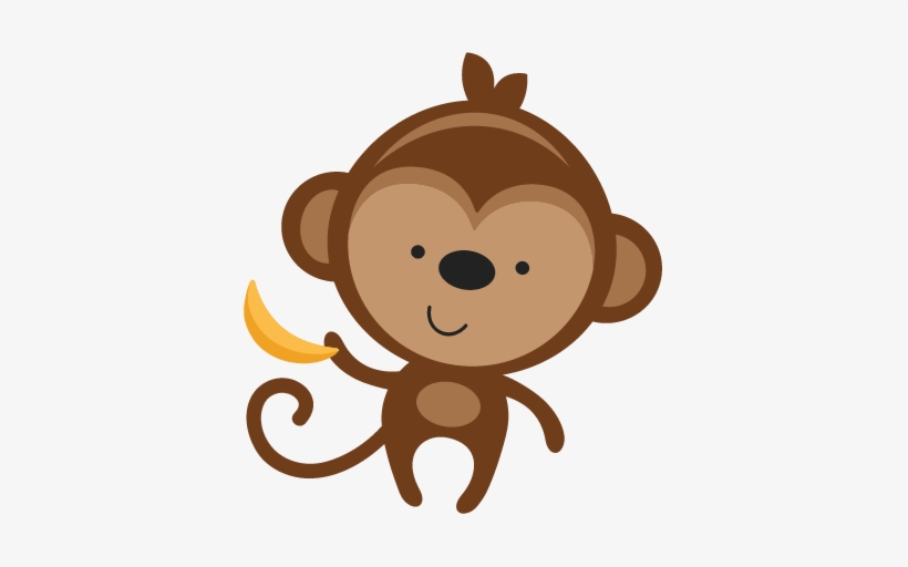 Large Monkey 0617 Pixels Monkeys Monkey - Miss Kate Cuttables Jungle, transparent png download