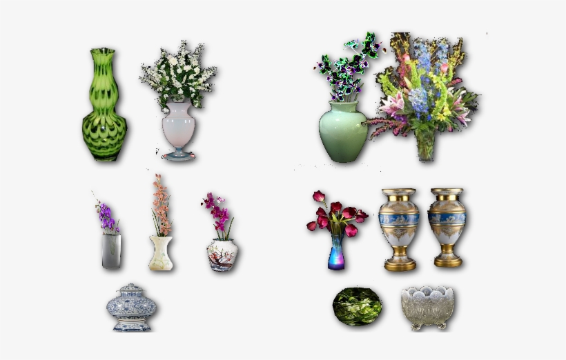 Flower Store Shelves Of Flowers Alpha Background 2015 - Vase, transparent png download