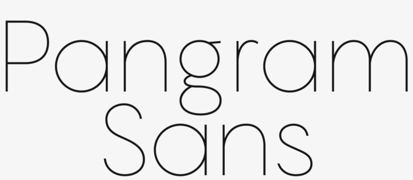Pangram Sans Has Over 2800 Meticulously Crafted Glyphs - Line Art, transparent png download