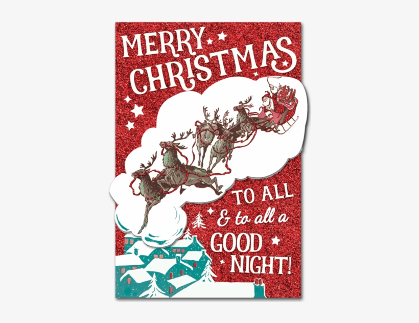 Retro Sky Santa Boxed Christmas Cards - J. Fred Coots: Santa Claus Is Comin' To, transparent png download