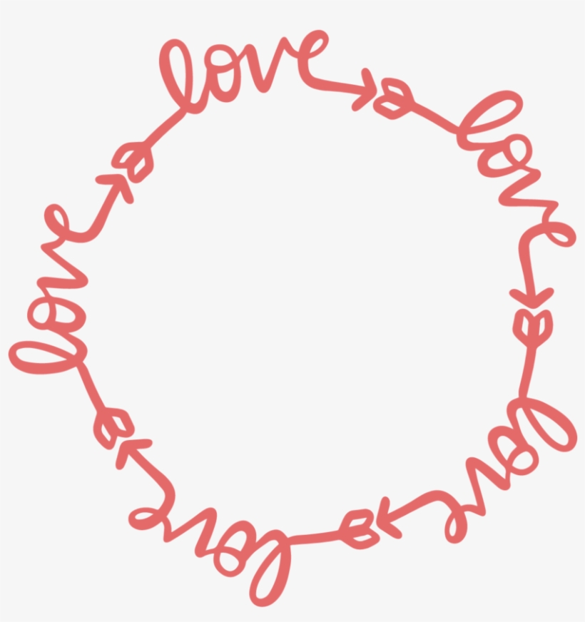 Love Circle Silhouette, transparent png download