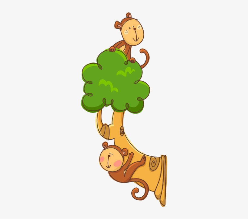Little Monkeys On The Branch - Child, transparent png download