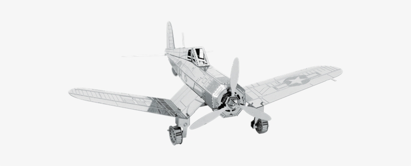 Metal Earth Aviation F4u Corsair - F4u Corsair Metal Earth 3d Laser Cut Model, transparent png download