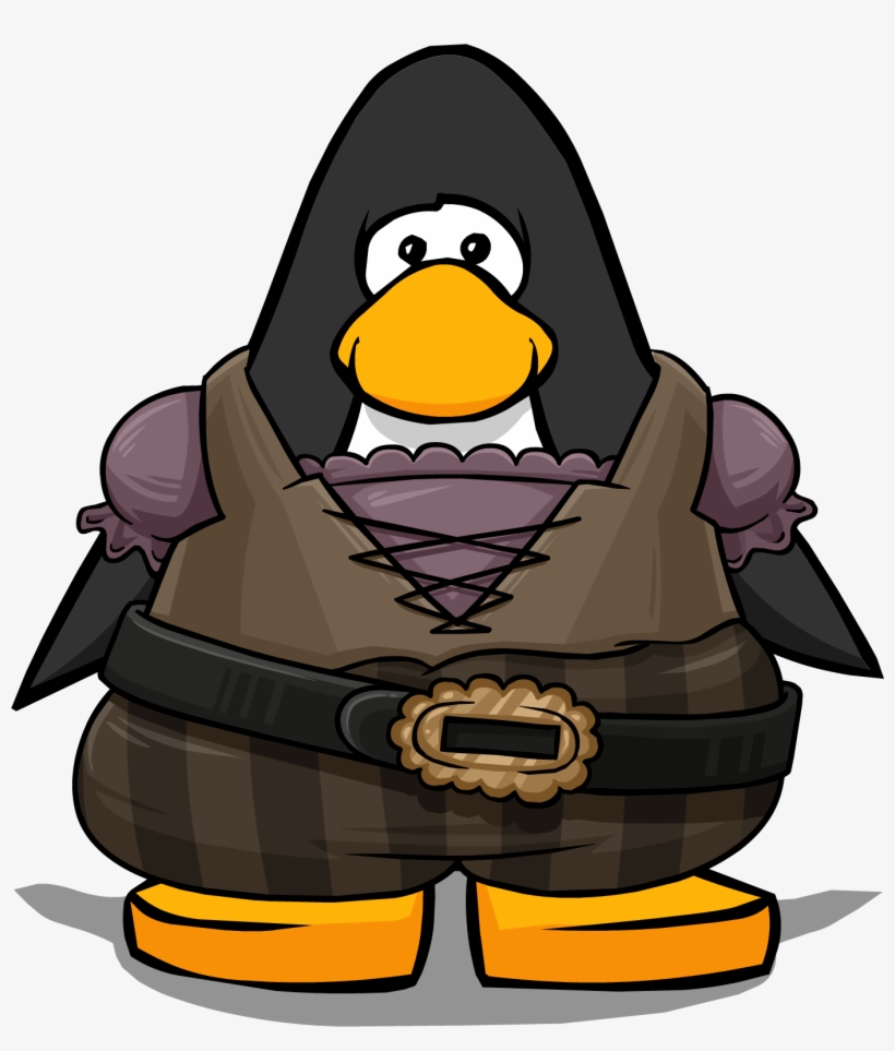 Corsair Coat Pc - Black Penguin Club Penguin, transparent png download