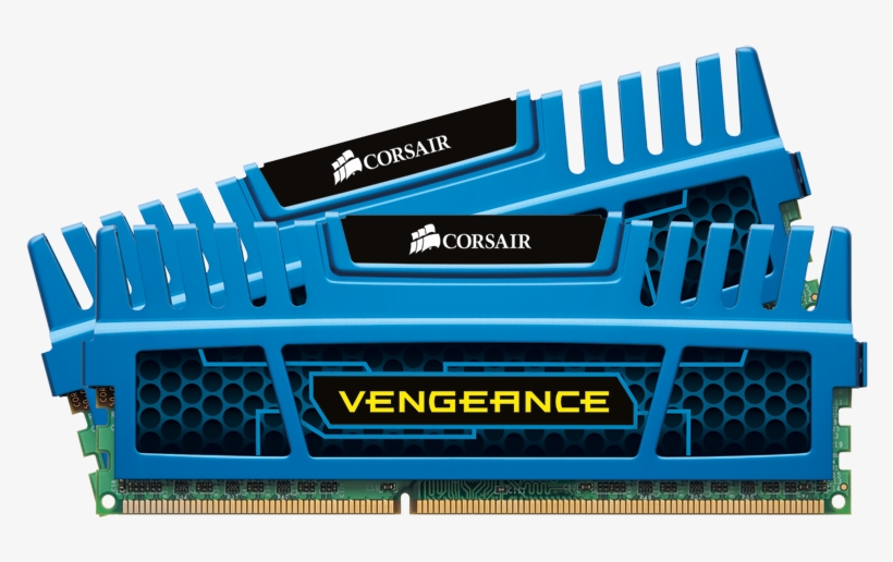 Corsair 16gb Vengeance 240-pin Sdram Ddr3 1600 Pc3 - Corsair Vengeance Ddr3 Blue, transparent png download
