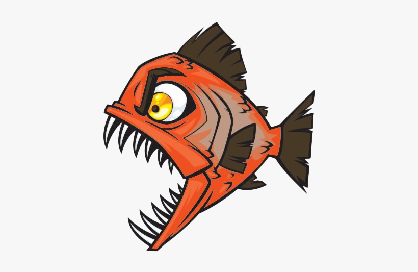 Piranha Clipart Attack - Dessin Piranha, transparent png download