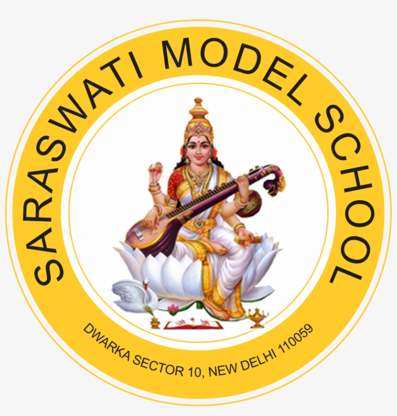 Lord Saraswati Logo Saraswati Logo - Goddess Saraswati - Poster - 11 X 9 Inches - Unframed, transparent png download