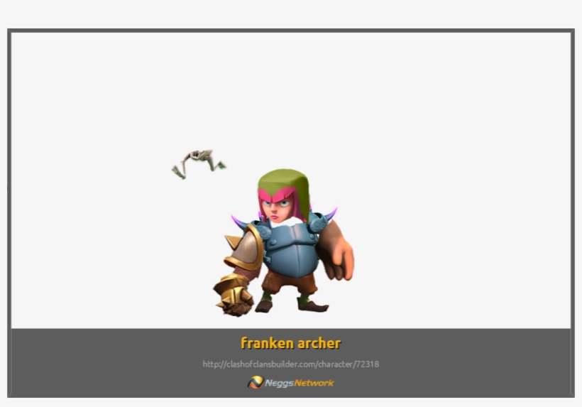 960 X 624 Png 264kb Franken Archer Character - Clash Of Clans, transparent png download