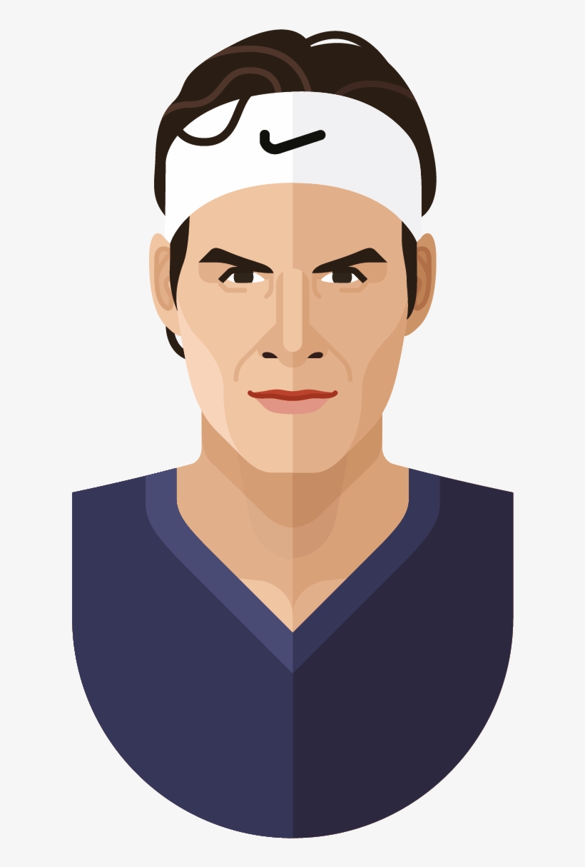 Roger Federer Poster - Illustration, transparent png download