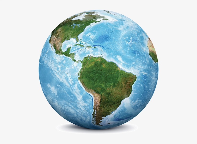 Get All The Latest Updates And Information To Guide - Latin America Globe, transparent png download
